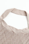 SWAYING/KNIT seamless halter neck long skirt SW24SS2L17 almond color PS68